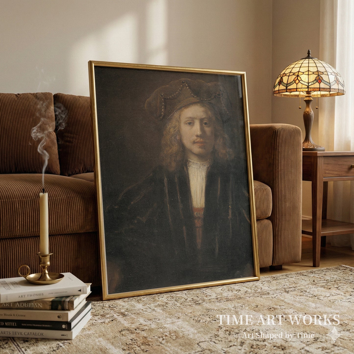 真珠がちりばめられたベレー帽をかぶる男性（Mand med perlebesat baret）— レンブラント・ファン・レイン（工房）（Rembrandt van Rijn (værksted)）