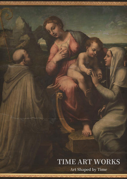 聖母子像（聖人たちの間）（Madonna med Barnet mellem helgener）— メンゾッキ、フランチェスコ（Menzocchi, Francesco）