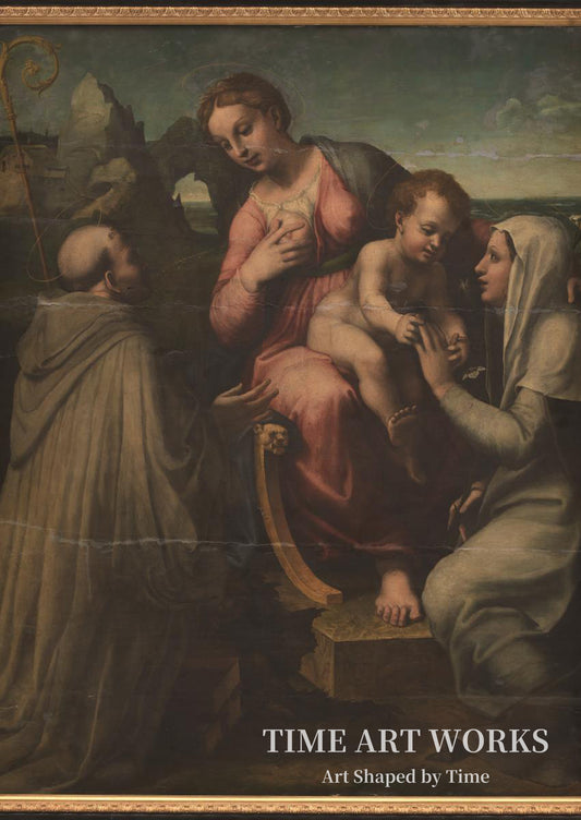 聖母子像（聖人たちの間）（Madonna med Barnet mellem helgener）— メンゾッキ、フランチェスコ（Menzocchi, Francesco）