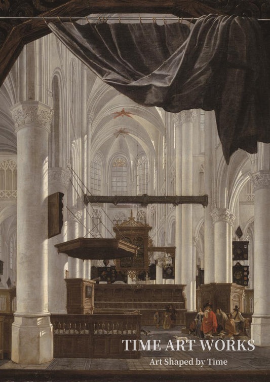 聖ゲルトルディス教会の内部（Det indre af Sint Gertrudiskerk i Bergen op Zoom）— ハウクヘースト、ジェラール（Houckgeest, Gerard）