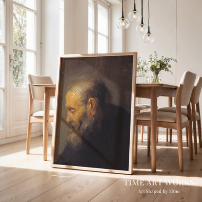 老人の横顔の習作（Studie af et oldingehoved i profil）— レンブラント・ファン・レイン（Rembrandt van Rijn）