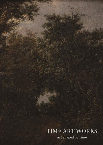 樫の森の中の道（Vej i en egeskov）— ルイスダール、ヤコブ・イサークスゾーン・ファン（Ruisdael, Jacob Isaacksz. van）