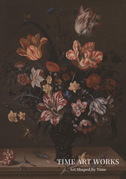 植木鉢に入ったチューリップやその他の花（Tulipaner og andre blomster i en rømer）— ルーアーズ、ヘレナ（Roouers, Helena）