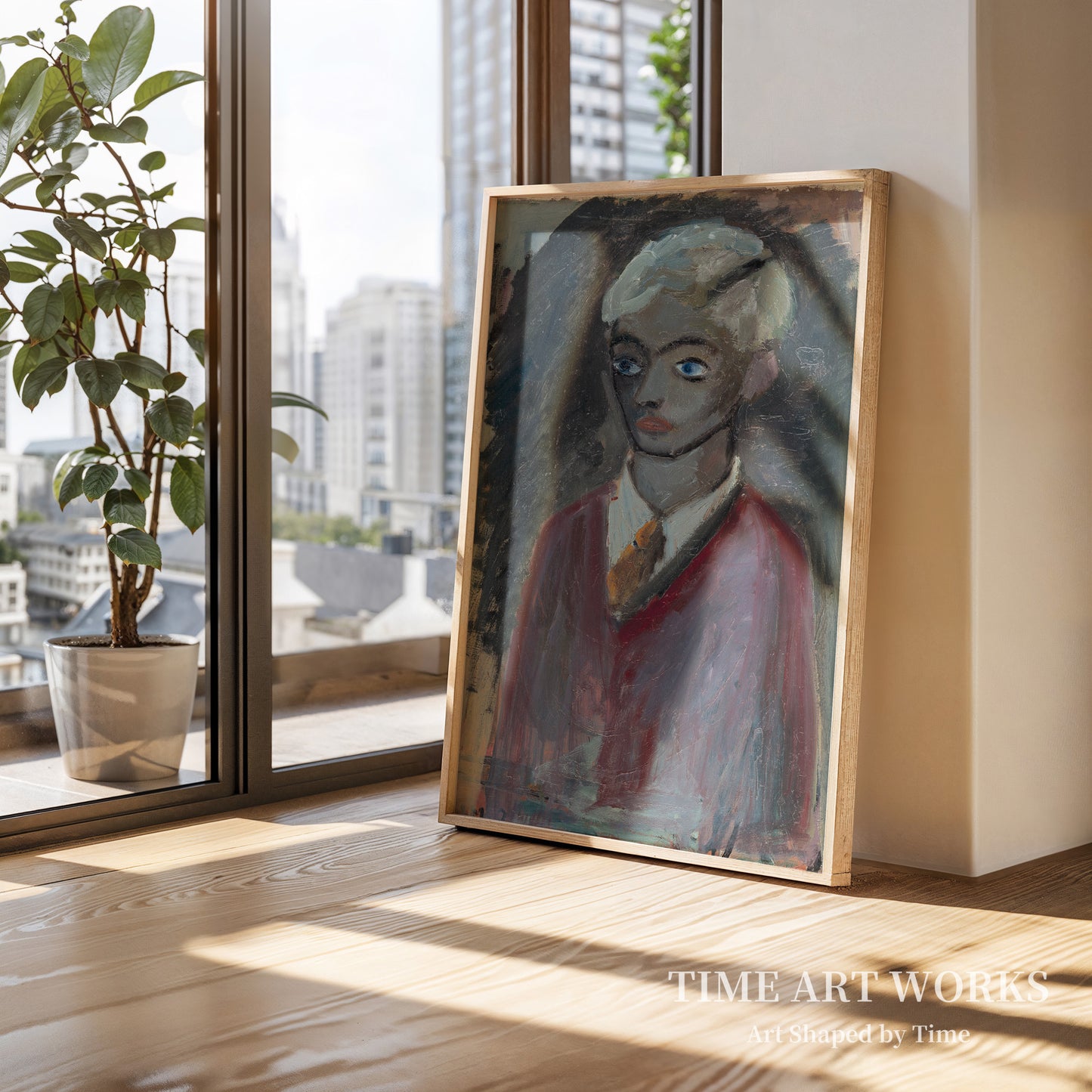 自画像（Selvportræt . Halvfigur）— モーテンセン、リチャード（Mortensen, Richard）