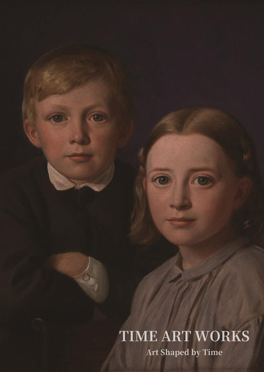 幼きアスムッセン兄妹（Jens Simmelkær Asmussen og Katrine Asmussen som børn）— ハンセン、コンスタンティン（Hansen, Constantin）