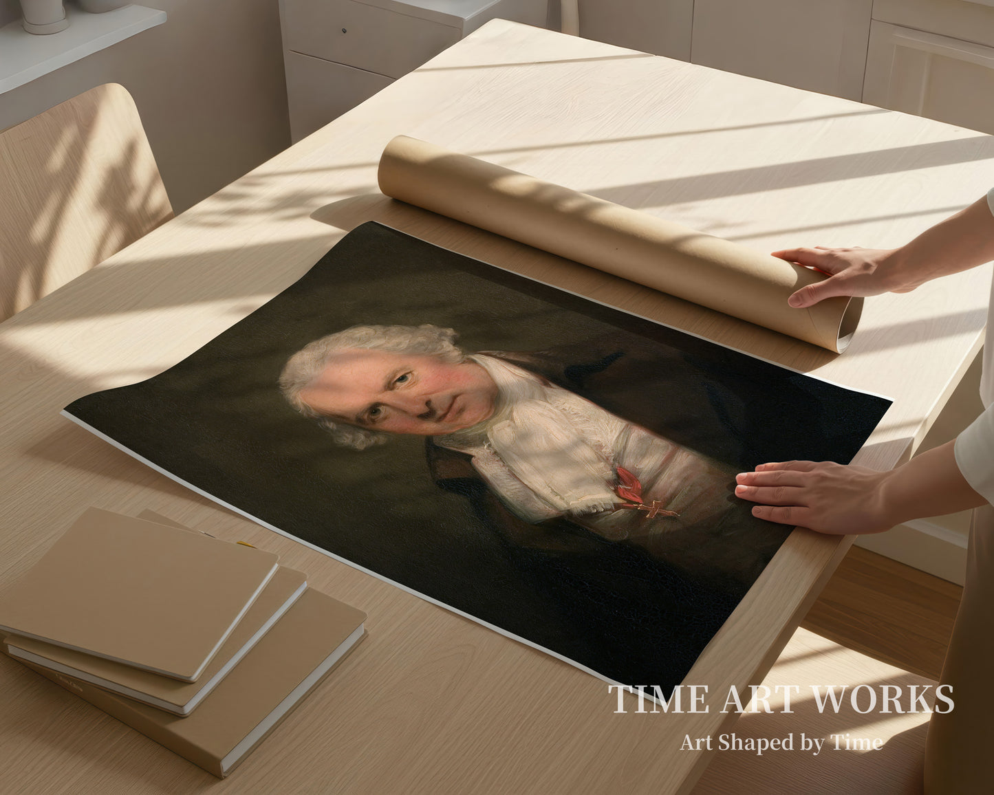歯科医バーソロミュー・ラスピーニの肖像（1728-1813）（Portræt af tandlægen Bartholomew Ruspini, London (1728-1813)）— ロムニー、ジョージ（Romney, Georg）