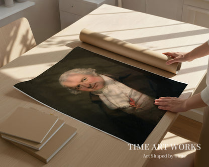 歯科医バーソロミュー・ラスピーニの肖像（1728-1813）（Portræt af tandlægen Bartholomew Ruspini, London (1728-1813)）— ロムニー、ジョージ（Romney, Georg）