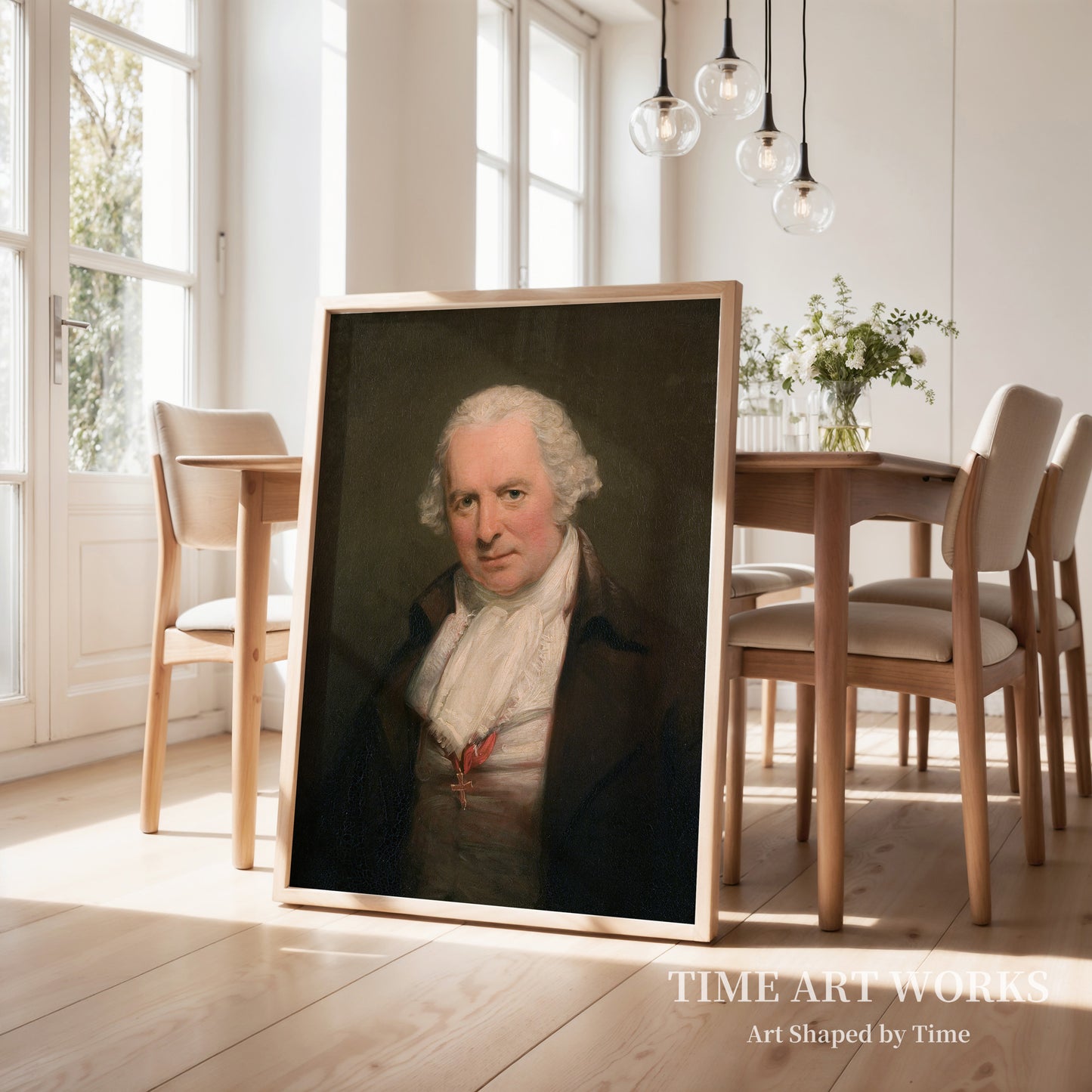歯科医バーソロミュー・ラスピーニの肖像（1728-1813）（Portræt af tandlægen Bartholomew Ruspini, London (1728-1813)）— ロムニー、ジョージ（Romney, Georg）
