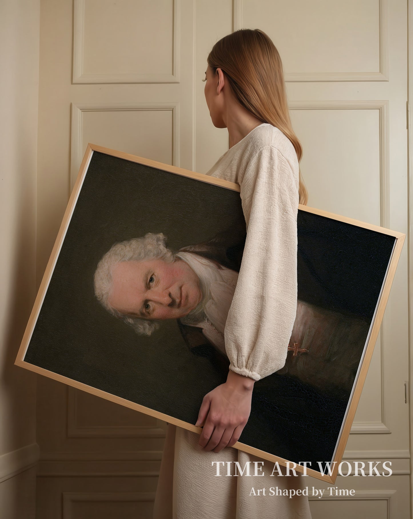 歯科医バーソロミュー・ラスピーニの肖像（1728-1813）（Portræt af tandlægen Bartholomew Ruspini, London (1728-1813)）— ロムニー、ジョージ（Romney, Georg）