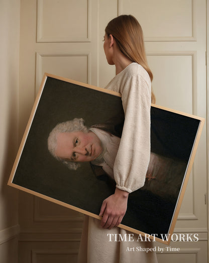 歯科医バーソロミュー・ラスピーニの肖像（1728-1813）（Portræt af tandlægen Bartholomew Ruspini, London (1728-1813)）— ロムニー、ジョージ（Romney, Georg）