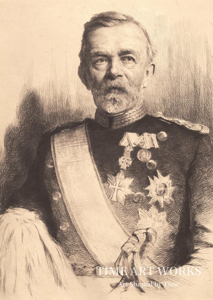 L. コーエフォード少将の肖像（Portræt af Generalmajor L. Koefoed）— シュワルツ、フランス（Schwartz, Frans）