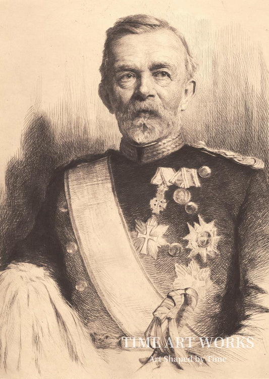 L. コーエフォード少将の肖像（Portræt af Generalmajor L. Koefoed）— シュワルツ、フランス（Schwartz, Frans）