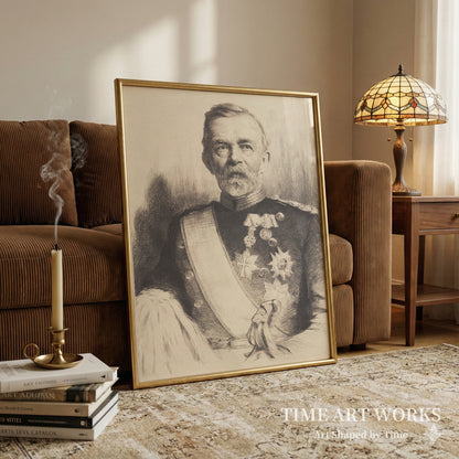 L. コーエフォード少将の肖像（Portræt af Generalmajor L. Koefoed）— シュワルツ、フランス（Schwartz, Frans）