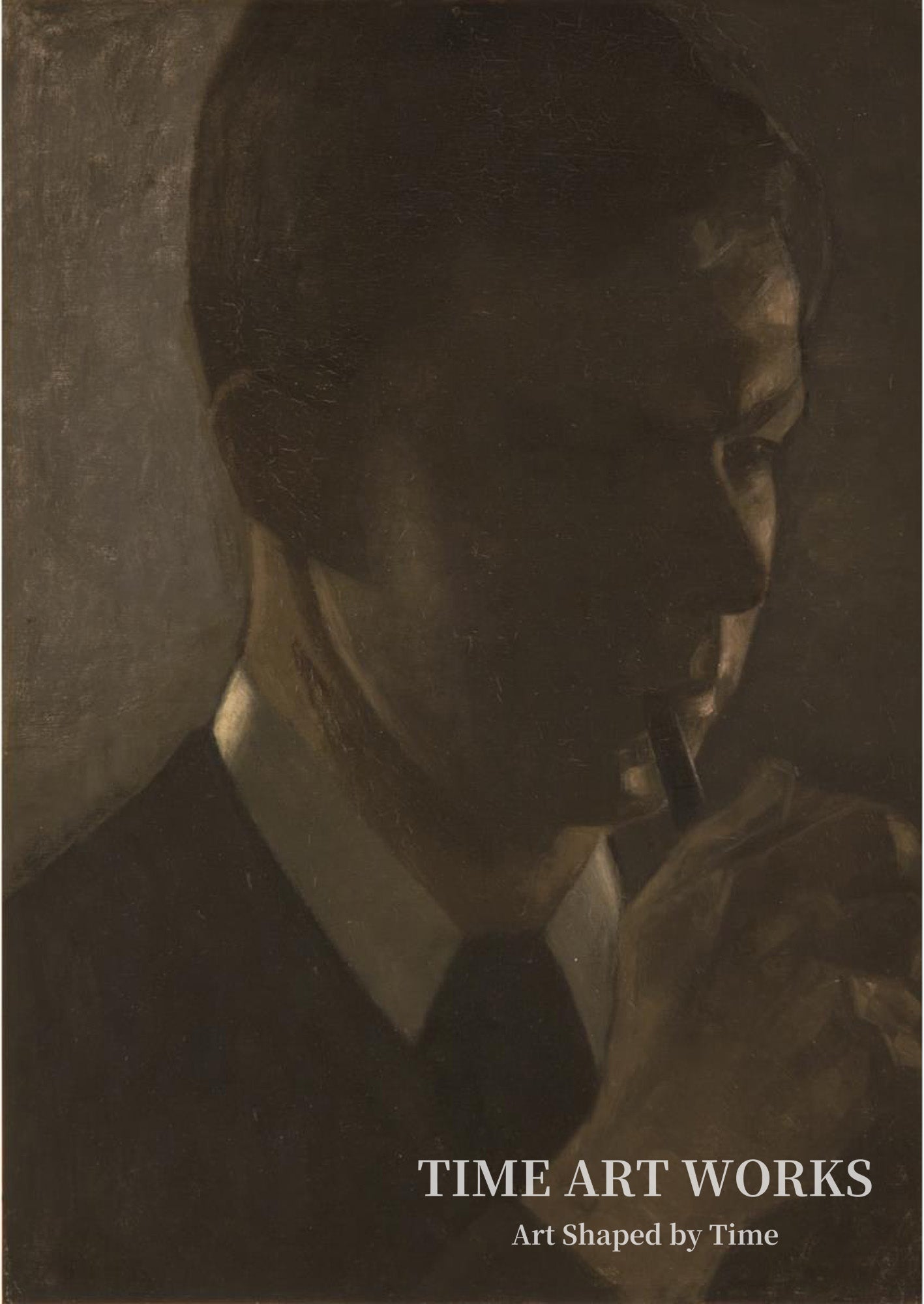 芸術家の弟の肖像（Portræt af Svend Hammershøi, kunstnerens broder）— ハンマースホイ、ヴィルヘルム（Hammershøi, Vilhelm）