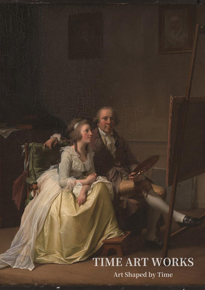 画家と妻のロージーネ（旧姓ドルシェル）（Kunstneren og hans hustru Rosine, f. Dørschel）— ユール、イェンス（Juel, Jens）
