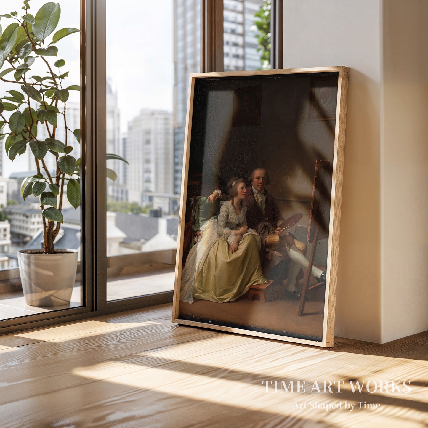 画家と妻のロージーネ（旧姓ドルシェル）（Kunstneren og hans hustru Rosine, f. Dørschel）— ユール、イェンス（Juel, Jens）