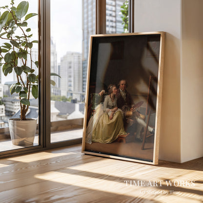 画家と妻のロージーネ（旧姓ドルシェル）（Kunstneren og hans hustru Rosine, f. Dørschel）— ユール、イェンス（Juel, Jens）