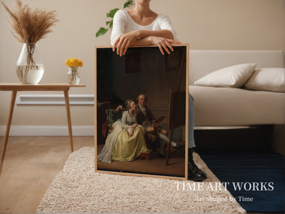 画家と妻のロージーネ（旧姓ドルシェル）（Kunstneren og hans hustru Rosine, f. Dørschel）— ユール、イェンス（Juel, Jens）