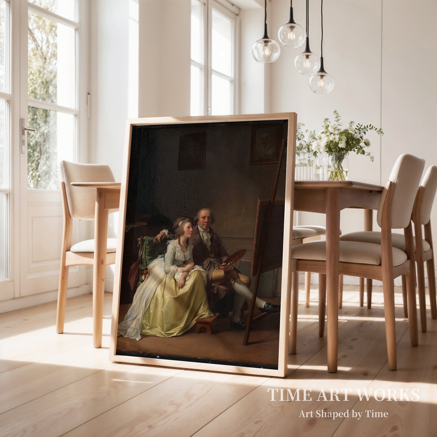 画家と妻のロージーネ（旧姓ドルシェル）（Kunstneren og hans hustru Rosine, f. Dørschel）— ユール、イェンス（Juel, Jens）