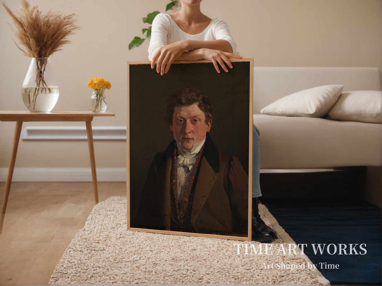 クリスチャン・F・ピーターセン（Urtekræmmer Christian F. Petersen, kunstnerens fætter og svoger）— コエブケ、クリスチャン（Købke, Christen）