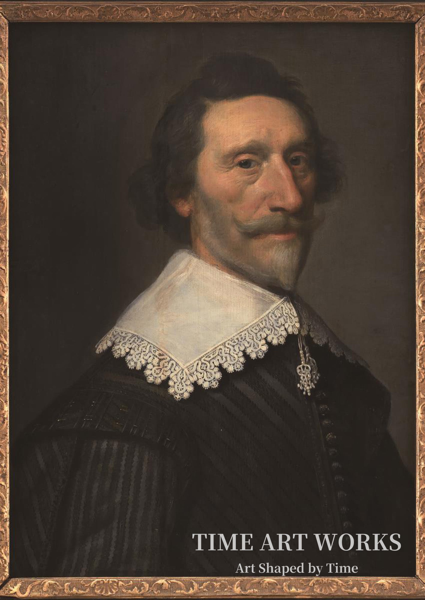 オランダの詩人（1581-1647）の肖像（Portræt af den hollandske digter og historieskriver Pieter Cornelisz Hooft (1581-1647)）— ミエレフェルト、ミヒール・ヤンスゾーン。（Mierevelt, Michiel Jansz. van）