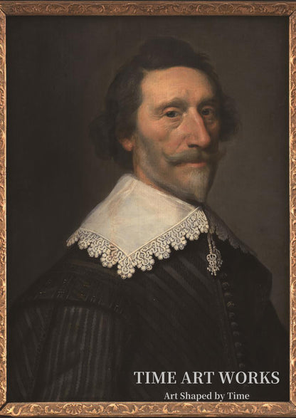 オランダの詩人（1581-1647）の肖像（Portræt af den hollandske digter og historieskriver Pieter Cornelisz Hooft (1581-1647)）— ミエレフェルト、ミヒール・ヤンスゾーン。（Mierevelt, Michiel Jansz. van）