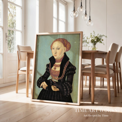 ザクセン選帝侯シビラ（1510-1569）の肖像（Portræt af kurfyrstinde Sibylla af Sachsen (1510-1569)）— クラナッハ（I）、ルーカス（Cranach (I), Lucas）