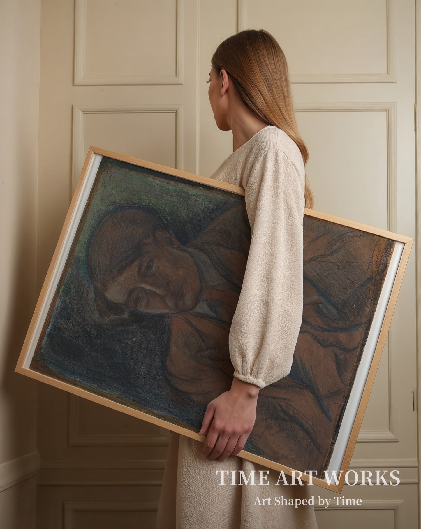 画家兼グラフィックアーティスト、セーレン・ヨース・ニールセンの肖像の習作（Forstudie til portræt af maleren og grafikeren Søren Hjorth Nielsen）— クリステンセン、ジョン（Christensen, John）