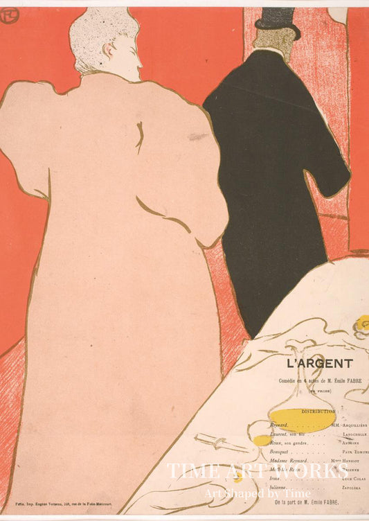 ある男性と女性（Un Moniseur et une Dame, Programme pour L'Argent）— トゥールーズ＝ロートレック、アンリ・ド（Toulouse-Lautrec, Henri de）