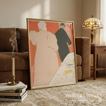 ある男性と女性（Un Moniseur et une Dame, Programme pour L'Argent）— トゥールーズ＝ロートレック、アンリ・ド（Toulouse-Lautrec, Henri de）