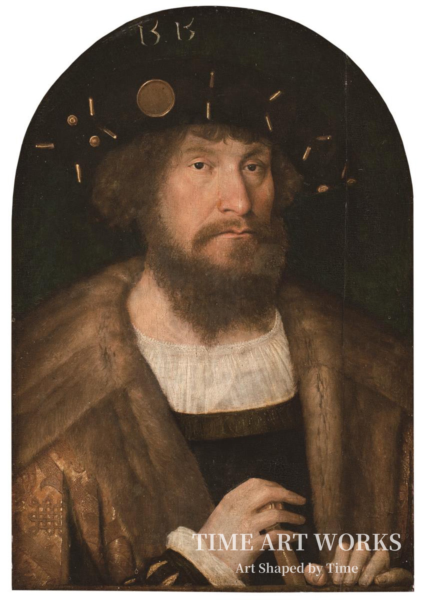 クリスチャン2世（1481-1559）の肖像（Portræt af Christian II (1481-1559)）— シットウ、ミヒール（Sittow, Michiel）