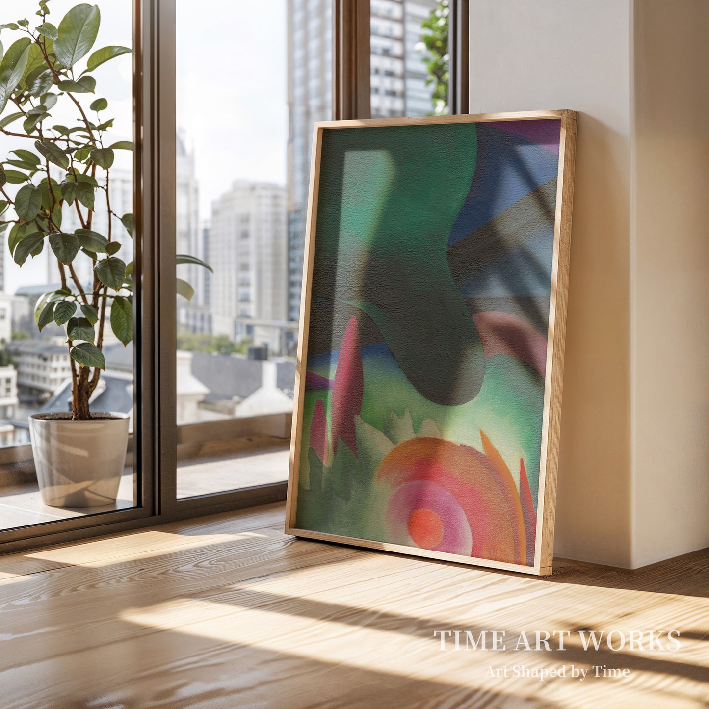 パステルカラーで描かれた抽象的なフォルム（Abstract Forms in Pastel Colors）— オキーフ、ジョージア州（O'Keeffe, Georgia）