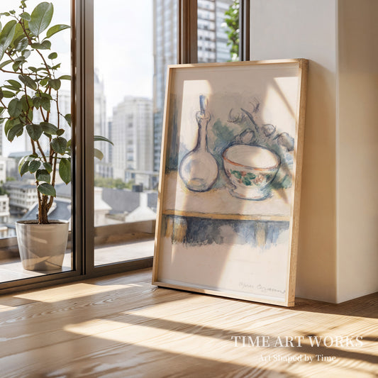 ボウルとカラフェのある静物画（Nature morte med skål og karaffel）— ヤコブセン、ジョージ（Jacobsen, Georg）