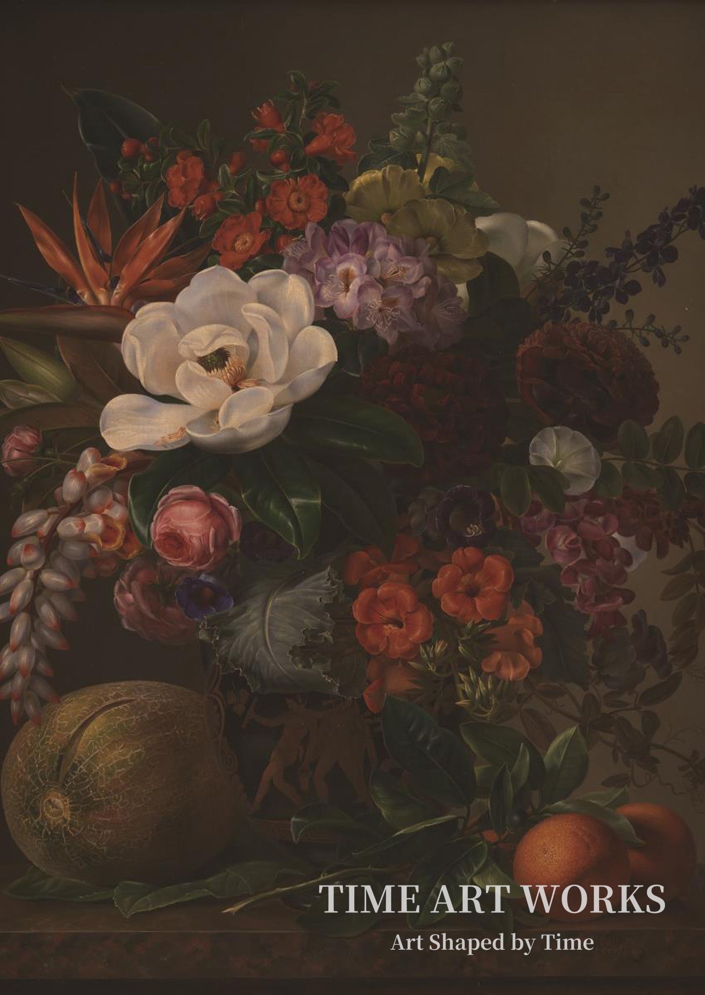 花が生けられた花瓶（En vase med blomster）— ジェンセン、J.L.（Jensen, J.L.）