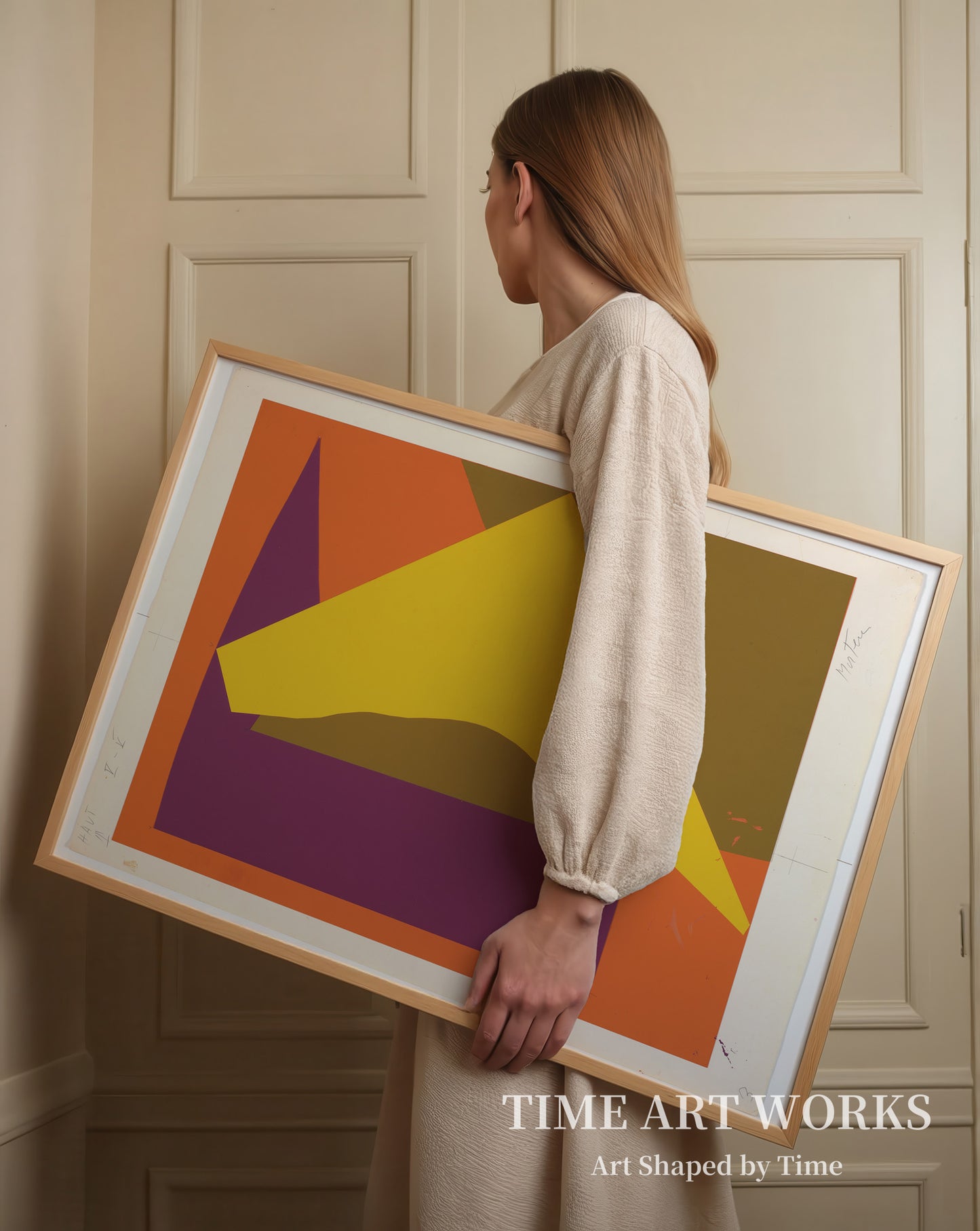 フローニンゲンの 2 つのスクリーン プリントのうちの 1 つの習作、1976 年（Forlæg for det ene af 2 serigrafier til Grønningen, 1976）— モーテンセン、リチャード（Mortensen, Richard）