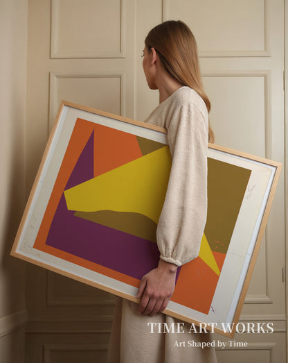 フローニンゲンの 2 つのスクリーン プリントのうちの 1 つの習作、1976 年（Forlæg for det ene af 2 serigrafier til Grønningen, 1976）— モーテンセン、リチャード（Mortensen, Richard）
