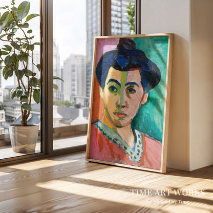 マティス夫人の肖像（Portræt af Madame Matisse. Den grønne stribe）— マティス、アンリ（Matisse, Henri）