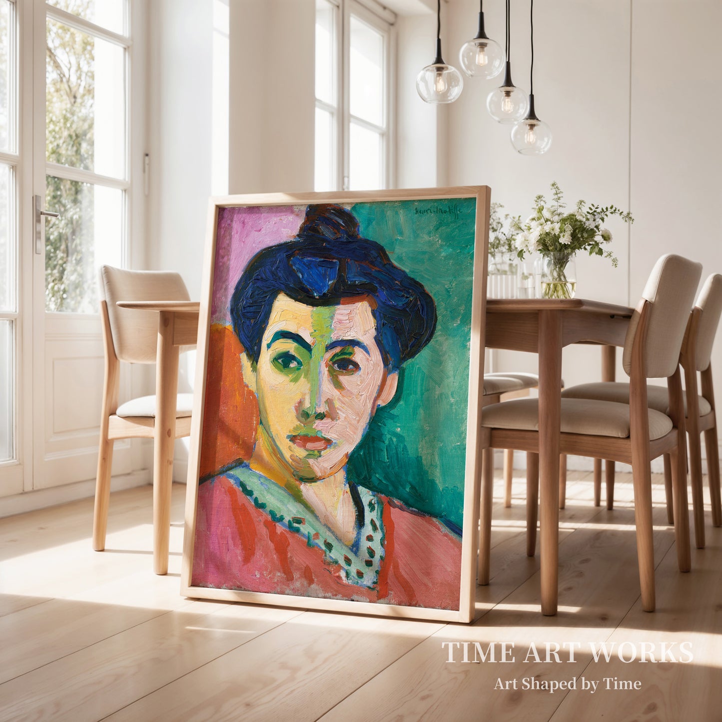 マティス夫人の肖像（Portræt af Madame Matisse. Den grønne stribe）— マティス、アンリ（Matisse, Henri）