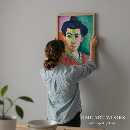 マティス夫人の肖像（Portræt af Madame Matisse. Den grønne stribe）— マティス、アンリ（Matisse, Henri）