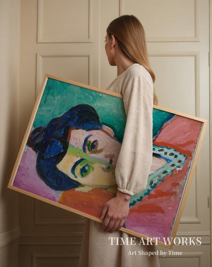 マティス夫人の肖像（Portræt af Madame Matisse. Den grønne stribe）— マティス、アンリ（Matisse, Henri）