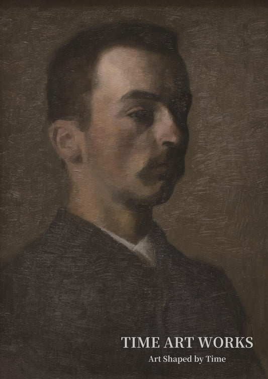 自画像（Selvportræt）— ハンマースホイ、ヴィルヘルム（Hammershøi, Vilhelm）