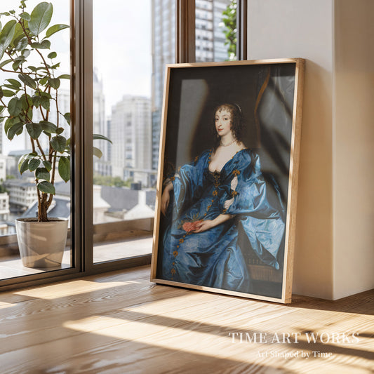 チャールズ1世の妃の肖像（Portræt af dronning Henriette, kong Carl den førstes gemalinde）— ダイク、アンソニー・ヴァン（Dyck, Anthony van）