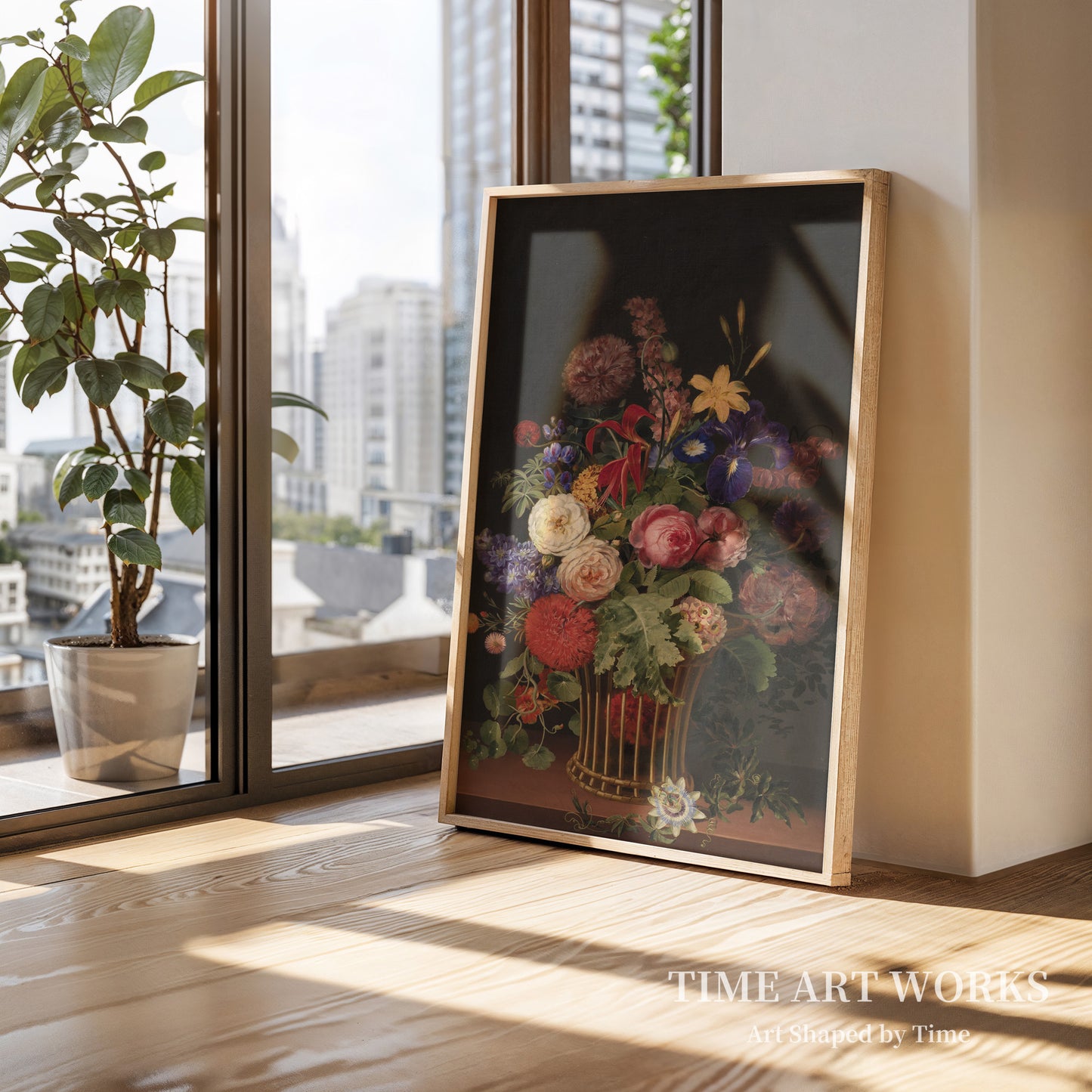 花が入った軽い籐のバスケット（En let rørkurv med blomster）— フリッツ、CD（Fritzsch, C.D.）