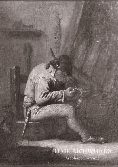 タバコを吸う人（En tobaksryger）— ブロウワー、アドリアン（Brouwer, Adriaen）