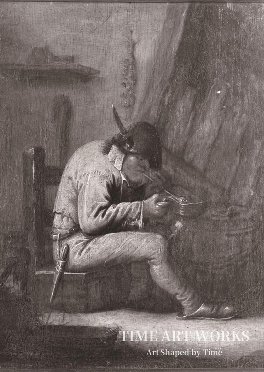 タバコを吸う人（En tobaksryger）— ブロウワー、アドリアン（Brouwer, Adriaen）