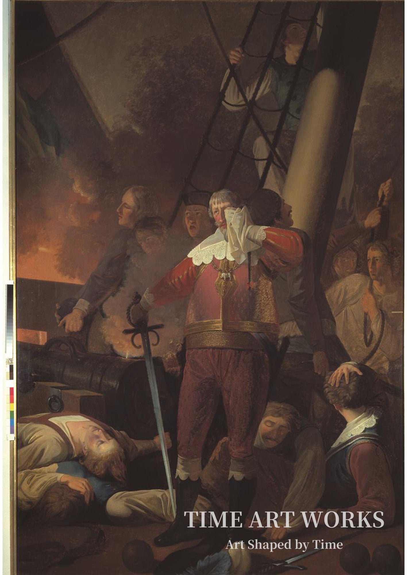 トリニティ号のクリスティアン4世（Christian IV på "Trefoldigheden" i slaget på Koldberger Heide 1644）— ベンズ、ヴィルヘルム（Bendz, Wilhelm）