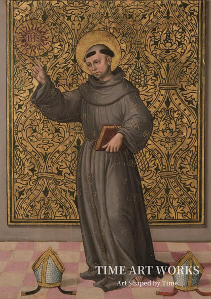 シエナの聖ベルナルディーノ（San Bernardino af Siena）— 無名のスペイン人チャンピオン（Ubekendt spansk mester）