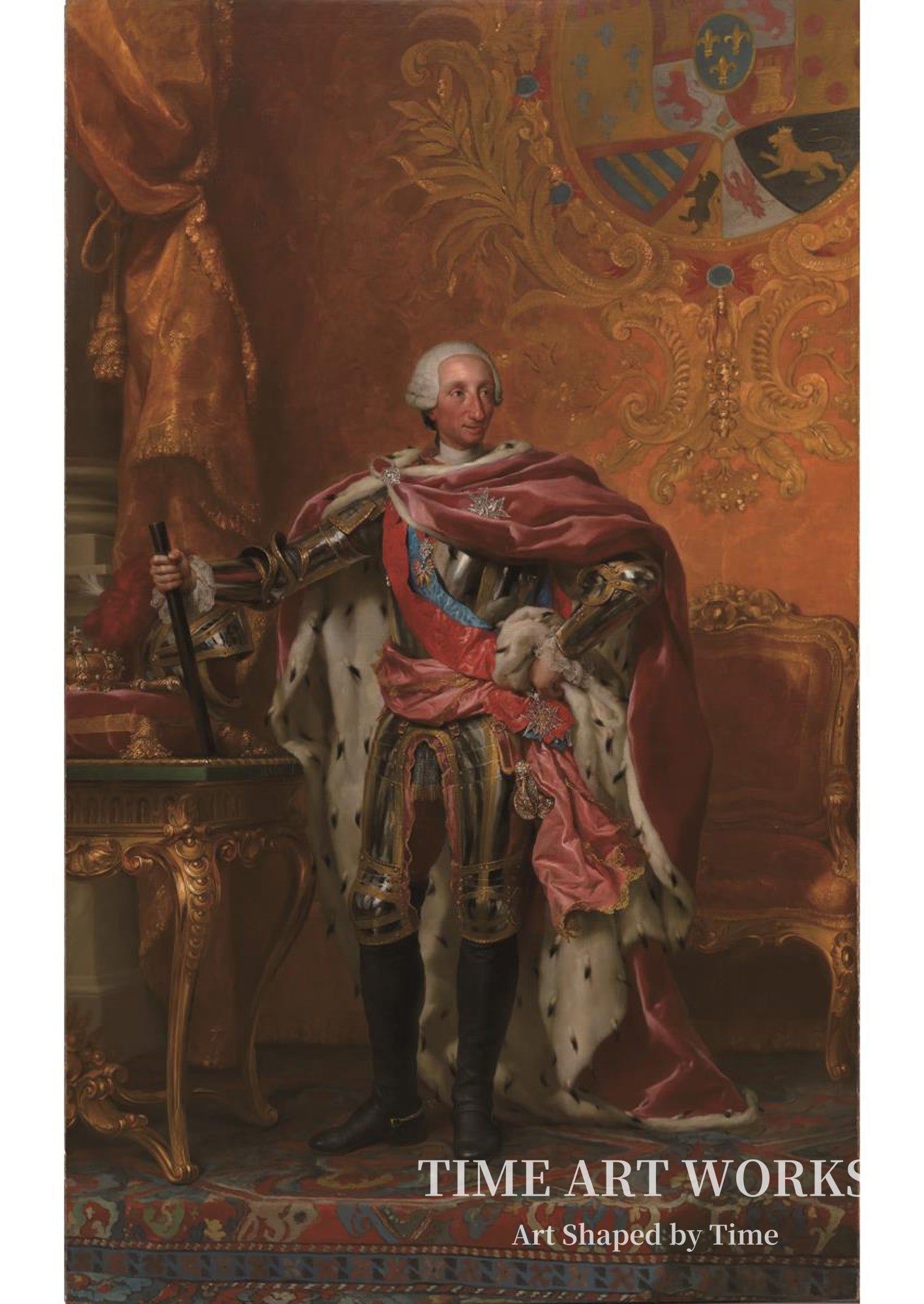 スペイン国王カルロス3世の肖像（Portræt af kong Carl III af Spanien）— メンス、アントン・ラファエル（Mengs, Anton Raphael）
