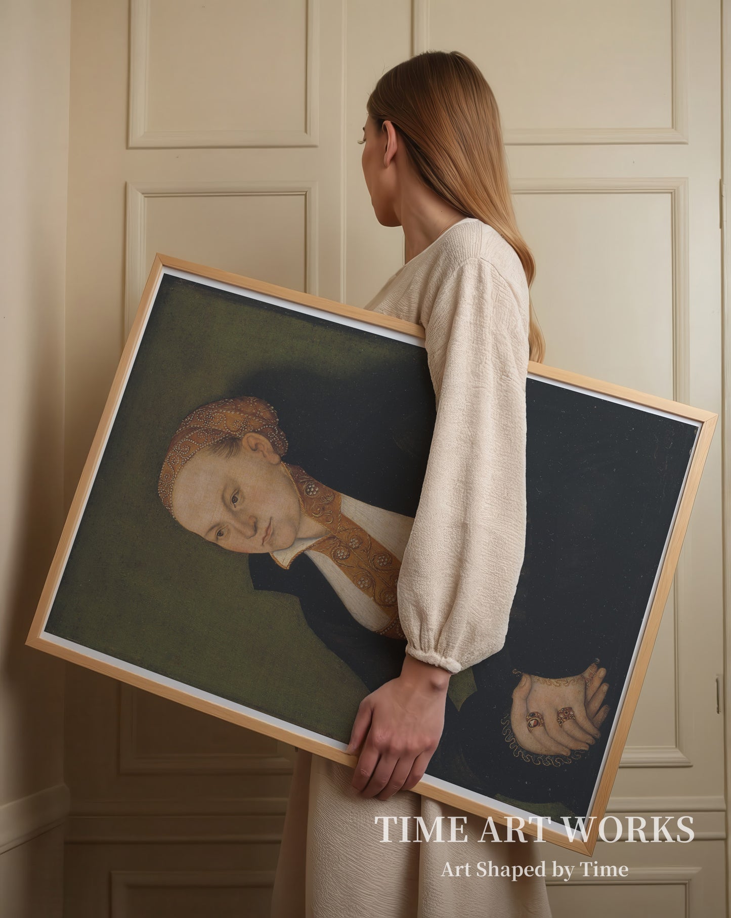 女性の肖像（Kvindeportræt. Muligvis Margrete Gyldenstierne.）— クラナッハ（I）、ルーカス（Cranach (I), Lucas）