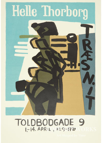 『港の少年たち』（展覧会ポスター）（"Drenge ved havnen" (udstillingsplakat)）— トールボルグ、ヘレ（Thorborg, Helle）